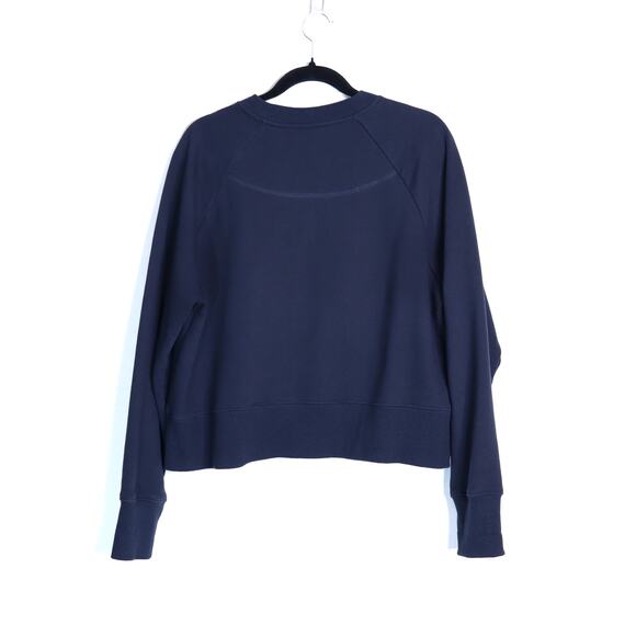 ZIMMERMANN Starcat Embroidered Sweatshirt Navy Pullover Terry Women's 3/US 10 - Picture 3 of 9